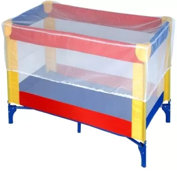 Plasa de tantari cu elastic pentru patut bebelusi, 130x70x33 cm, poliester imagine