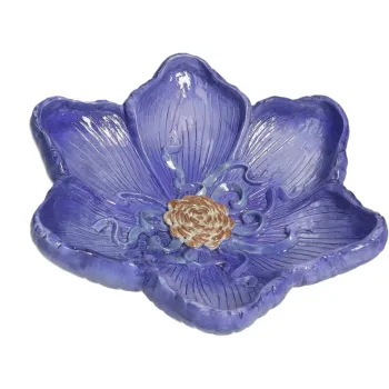 Platou decorativ, Flora Purple, Brandani, D22x6.5 cm, rasina imagine