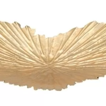 Platou decorativ Heart, Mauro Ferretti, 29x25x2 cm, fier, auriu imagine