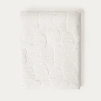 Prosop de baie Flores, Homla, 100x150 cm, bumbac, ecru imagine