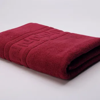 Prosop de baie Greek Border, ET 2000 IMPEX, 70x130 cm, bumbac, visiniu imagine