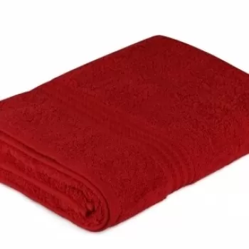 Prosop de baie, Hobby, 70x140 cm, 100% bumbac, rosu imagine