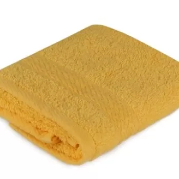 Prosop de baie Rainbow, Hobby, 30x50 cm, bumbac, galben imagine