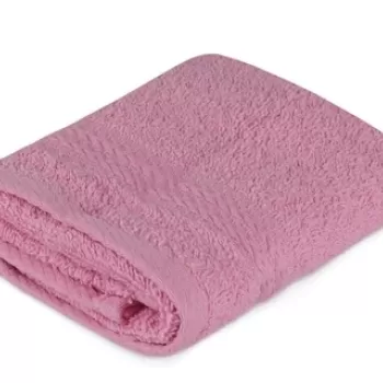 Prosop de baie Rainbow, Hobby, 30x50 cm, bumbac, roz imagine