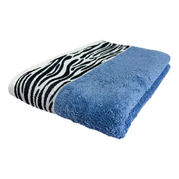 Prosop de baie Waves, ET 2000 IMPEX, 70x130 cm, bumbac, albastru imagine