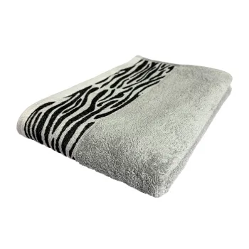 Prosop de baie Waves, ET 2000 IMPEX, 70x130 cm, bumbac, gri imagine