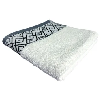 Prosop de maini Diamond, ET 2000 IMPEX, 50x90 cm, bumbac, alb imagine