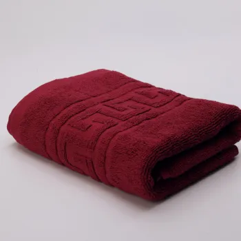 Prosop de maini Greek Border, ET 2000 IMPEX, 50x90 cm, bumbac, visiniu imagine