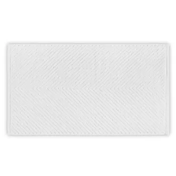 Prosop de maini, L'appartement , Chevron, Bumbac, Alb imagine