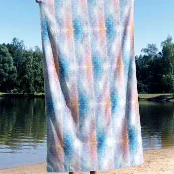 Prosop de plaja, Astacura, Colorful Naga 70, 70x130 cm, Poliester/Poliamida, Multicolor imagine