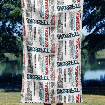 Prosop de plaja, Astacura, Crossfit Sport 90, 90x150 cm, Poliester/Poliamida, Multicolor imagine