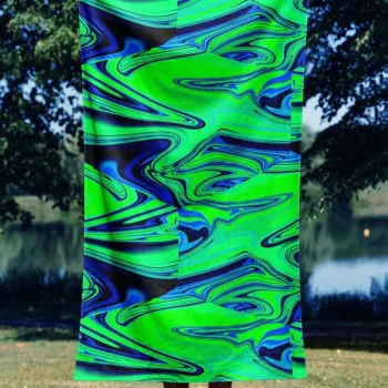 Prosop de plaja, Astacura, Esotic Aura 90, 90x150 cm, Poliester/Poliamida, Multicolor imagine