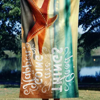 Prosop de plaja, Astacura, Good Things 90, 90x150 cm, Poliester/Poliamida, Multicolor imagine