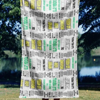 Prosop de plaja, Astacura, Keep Moving Faster 70, 70x130 cm, Poliester/Poliamida, Multicolor imagine