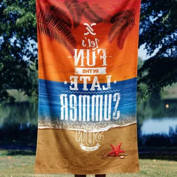 Prosop de plaja, Astacura, Late Summer 70, 70x130 cm, Poliester/Poliamida, Multicolor imagine