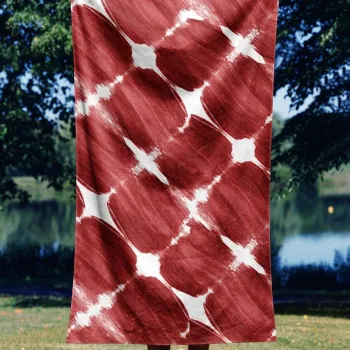 Prosop de plaja, Astacura, Red Muscle 70, 70x130 cm, Poliester/Poliamida, Multicolor imagine