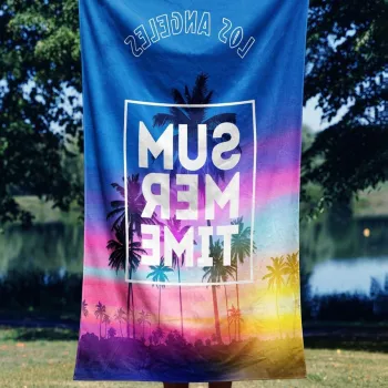 Prosop de plaja, Astacura, Summer Time 70, 70x130 cm, Poliester/Poliamida, Multicolor imagine