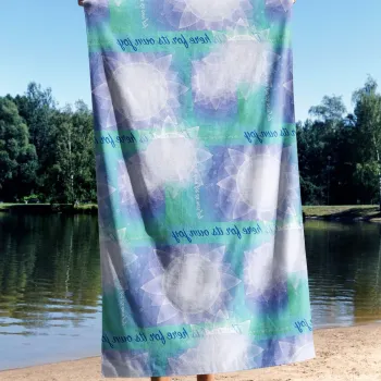 Prosop de plaja, Astacura, Yoga Nature 90, 90x150 cm, Poliester/Poliamida, Multicolor imagine