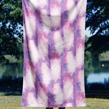 Prosop de plaja, Astacura, Yoga Sunrise 70, 70x130 cm, Poliester/Poliamida, Multicolor imagine