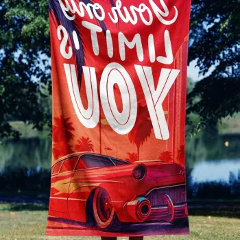 Prosop de plaja, Astacura, Your Limit 70, 70x130 cm, Poliester/Poliamida, Multicolor imagine