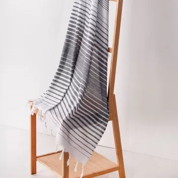 Prosop de plaja, DC Home, Golge, Bumbac, Alb negru imagine