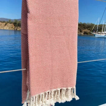 Prosop de plaja, DC Home, Likya, Bumbac, Caramiziu imagine