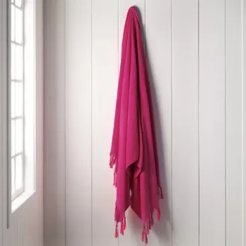 Prosop de plaja, DC Home, Monaco, Bumbac, Fucsia imagine