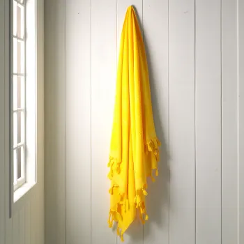 Prosop de plaja, DC Home, Monaco, Bumbac, Galben imagine