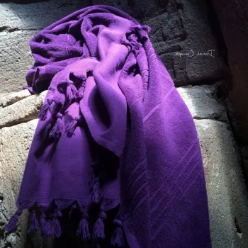 Prosop de plaja, DC Home, Monaco, Bumbac, Mov imagine