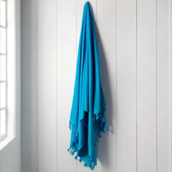 Prosop de plaja, DC Home, Monaco, Bumbac, Turcoaz imagine