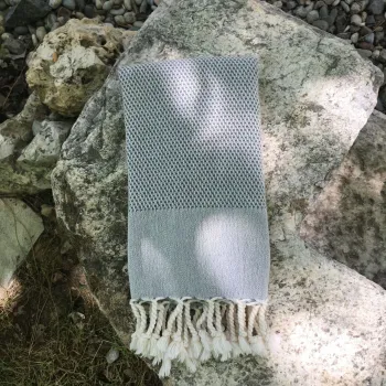 Prosop de plaja, DC Home, Retro, Bumbac, Antracit imagine