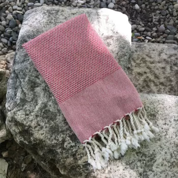 Prosop de plaja, DC Home, Retro, Bumbac, Rosu imagine