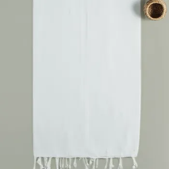 Prosop de plaja, DC Home, Sultan, Bumbac, Alb imagine