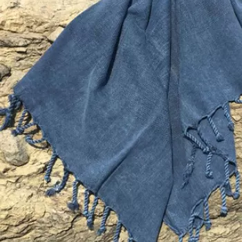 Prosop de plaja, DC Home, Taslanm?s, Bumbac, Albastru inchis imagine