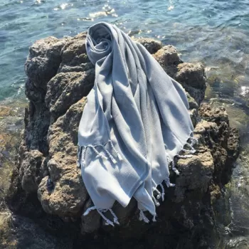 Prosop de plaja, DC Home, Taslanm?s, Bumbac, Gri imagine