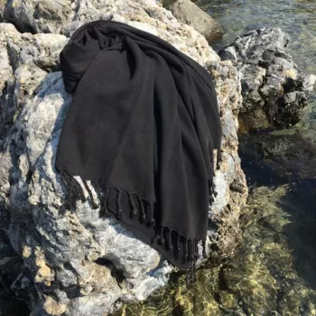 Prosop de plaja, DC Home, Taslanm?s, Bumbac, Negru imagine