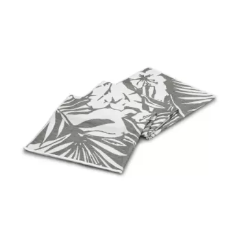 Prosop de plaja Floral Luxury, L'appartement, 100x180 cm, bumbac, 460 gsm, gri imagine