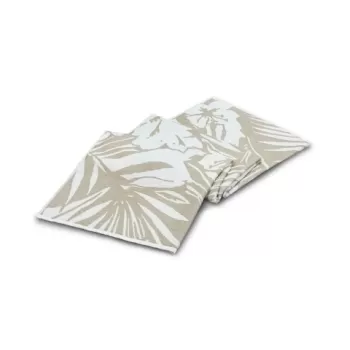 Prosop de plaja Floral Luxury, L'appartement, 100x180 cm, bumbac, 460 gsm, maro deschis imagine