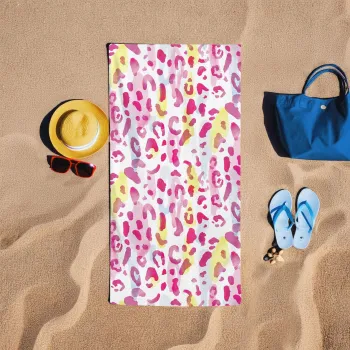 Prosop de plaja, L'essentiel Maison, BT20215061, 75x150 cm, Roz imagine