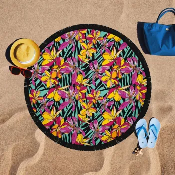 Prosop de plaja, L'essentiel Maison, BTR20217017, 150x150 cm, Multicolor imagine