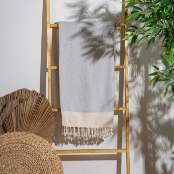 Prosop de plaja, PestemalLand, Baliksirti, Bumbac;Poliester, Gri imagine