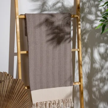 Prosop de plaja, PestemalLand, Baliksirti, Bumbac;Poliester, Maro deschis imagine