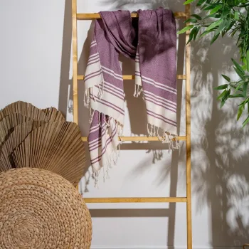 Prosop de plaja, PestemalLand, New Diamond, Bumbac;Poliester, Redbud imagine