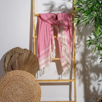 Prosop de plaja, PestemalLand, New Diamond, Bumbac;Poliester, Roz imagine