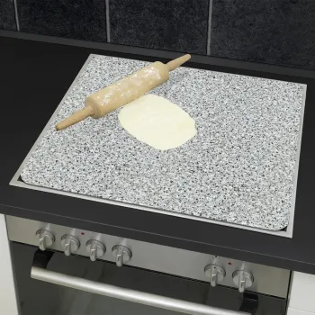Protectie perete bucatarie Granite, Wenko, 56x50x0.5 cm, sticla temperata/silicon, multicolor imagine