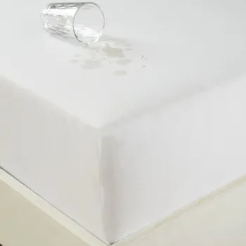 Protectie saltea impermeabila, matlasata, 100x200 cm, 100% bumbac, Whitney, Quilted Alez, alb imagine
