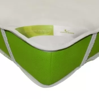 Protectie saltea impermeabila Nature Bamboo Kids 60x120 cm, Alb imagine