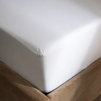 Protectie saltea impermeabila Seal, Homla, 140x200 cm, bumbac/poliuretan, alb imagine