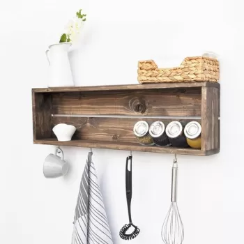 Raft de bucatarie, Evila Originals, Aa072, 70x21x10 cm, Nuc imagine