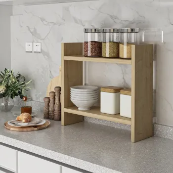Raft de bucatarie, Hanah Home, Denver, 34x10x30 cm, Maro imagine